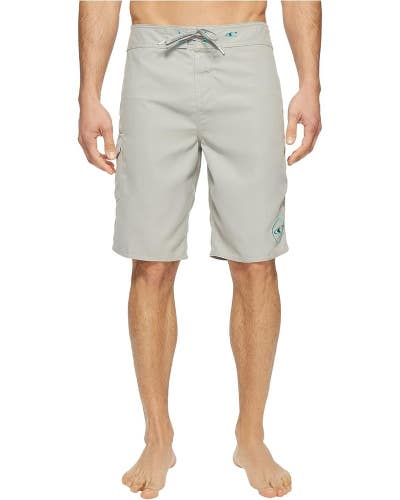 O'Neill Santa Cruz Solid 2.0 Boardshorts Men's 44 Light Gray Swimwear DDR2899