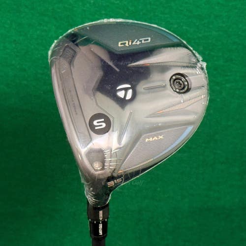 NEW LH TaylorMade Qi4D MAX 15 3 Fairway Wood Mitsubishi REAX 55 Stiff w/ HC