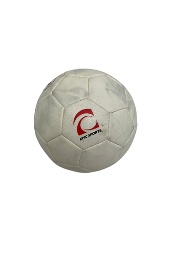 Used Epic Sports Size 3 White Soccer Ball 11692-S000147288
