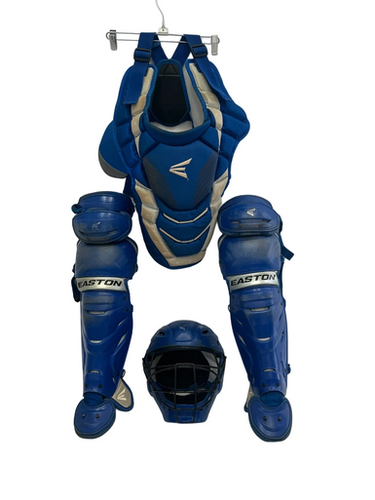 Used Easton Elite X Intermediate 12-15 Catchers Set Royal Blue  11692-S000147277