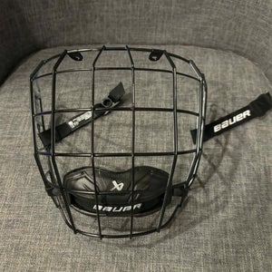 Bauer Hockey Profile II Facemask Cage Senior Medium Black White
