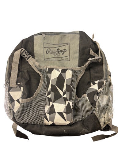 Used Rawlings BLACK PLAYER BACKPACK BB/SB Player Backpack Black 11863-S000025397