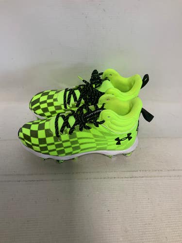 Used Under Armour SPOTLIGHT FRANCHISE 3 Jr FB Cleats Neon Green Junior 02 11823-S000037437