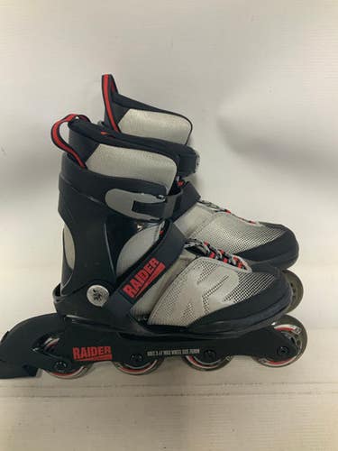 Used K2 RAIDER ADJ 4-8 Senior Rec Fitness Skates Grey Adjustable 11823-S000037412