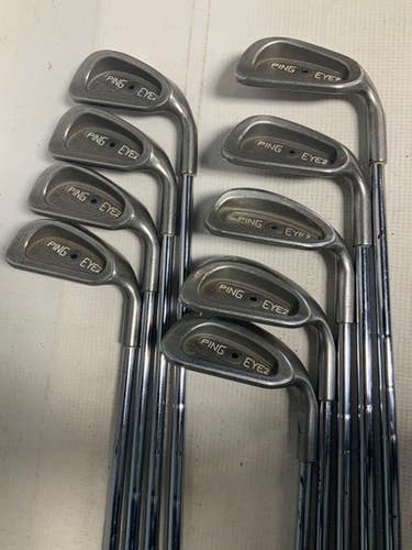 Used Ping EYE 2 BLACK DOT Mens Iron Set RH 4I-SW 11823-S000037387