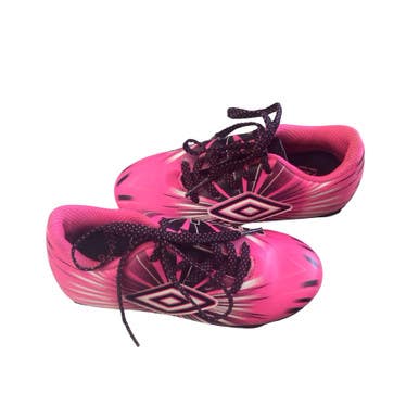 Used Umbro Soccer Cleats Pink Youth 09.0 11760-S000088761
