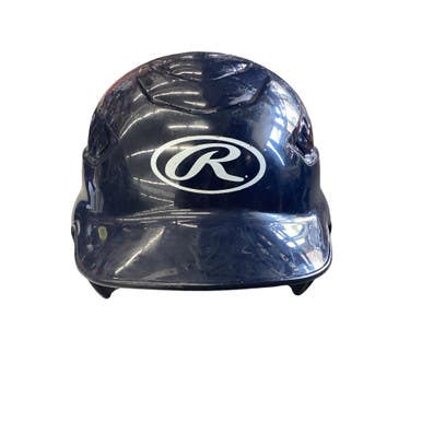 Used Rawlings BASEBALL HELMET Batting Helmet No Mask Navy Blue SM 11760-S000088749