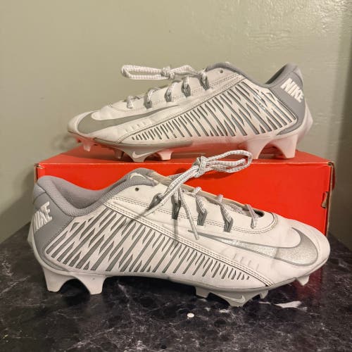 Men's 12 Nike Vapor Edge 360 VC Low Top Turf Cleats white
