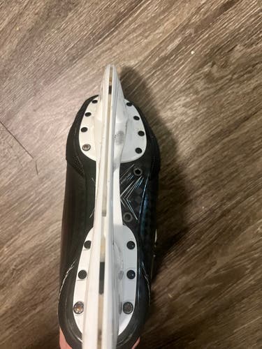 Red 2024 Bauer Supreme Shadow Hockey Skates Regular Width Pro Stock 8 (Used)