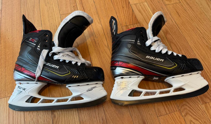 Bauer Vapor 2X Pro V-Cut Pro Stock Skates – Size 9.5D (288) – Bladetech Afterburner Runners