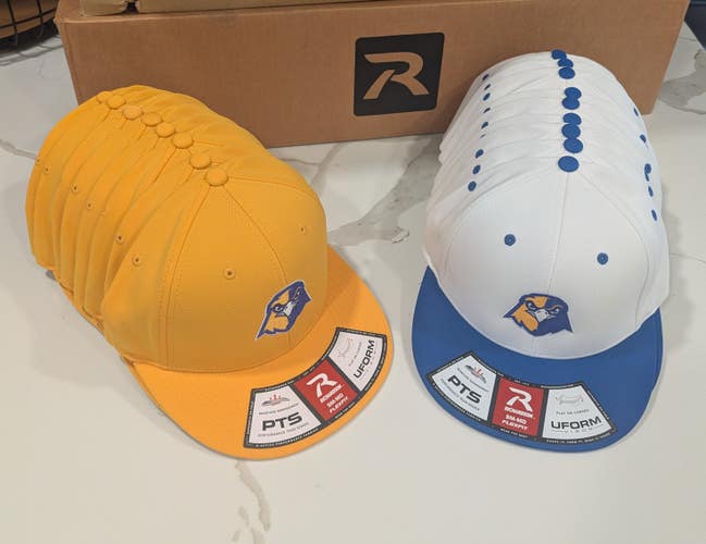 Baseball Hat LOT 18 Hats - Richardson PTS Fitted UForm Flexfit Embroidered Logo