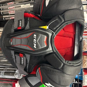 JR LG Used CCM Jetspeed FT370 Junior large ice hockey shoulder pads pad FT 370