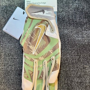 Nike Alpha Huarache Edge Batting Gloves Camo/Volt Adult Medium NEW W/ TAGS
