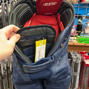 JR XL CCM Vector Used Extra Large navy Blue Junior Ice Hockey pant Pants
