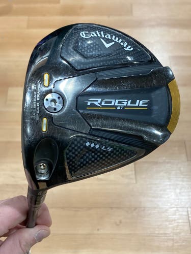 Used Men's Callaway Rogue ST Triple Diamond LS Left Handed Driver | R Flex | Evenflow Riptide Shaft