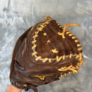 Brown Mizuno Franchise RH Catcher's Baseball Glove 33.5" (Used)
