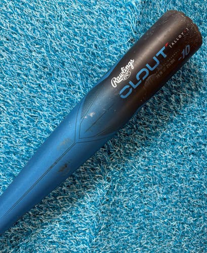 2023 Rawlings Clout Alloy Bat USSSA Certified (-10) Alloy 19 oz 29" (Used)