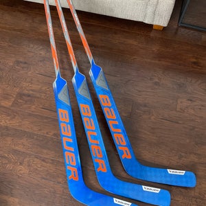 3 pack - Pro Stock Bauer Mach (Ultrasonics skinned as Machs) Goalie Sticks - 26”