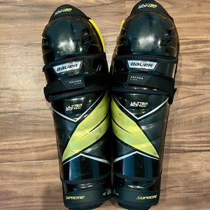 Senior Bauer Supreme Ultrasonic 16" Shin Pads (Used)