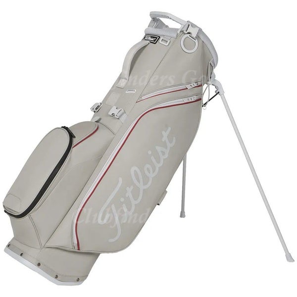 NEW Titleist Players S4 Gray/Crimson/Marble 4-Way Golf Stand Bag w/ Raincover