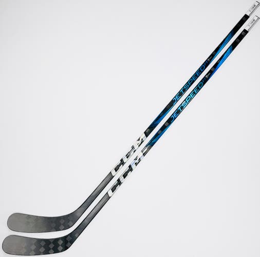 New 2-Pack Custom Blue CCM JetSpeed FT7 Pro (Trigger 9 Pro Build)-RH-80 Flex-P92-Grip