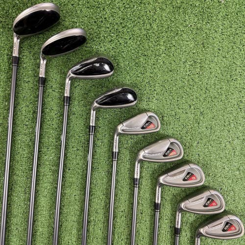 Adams Golf A2 OS Hybrid Iron Set 3-PW GW ProLaunch Blue Regular Flex Left Handed