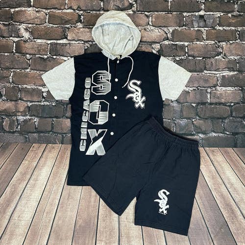 Vintage 1994 Chicago White Sox Hoodie Shirt And Pants Set KIDS Size Large 14/16