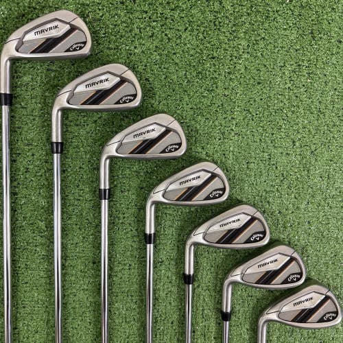 Callaway Mavrik Max Iron Set 5-PW AW Left Handed XP 95 R300 Regular -1/2 Short