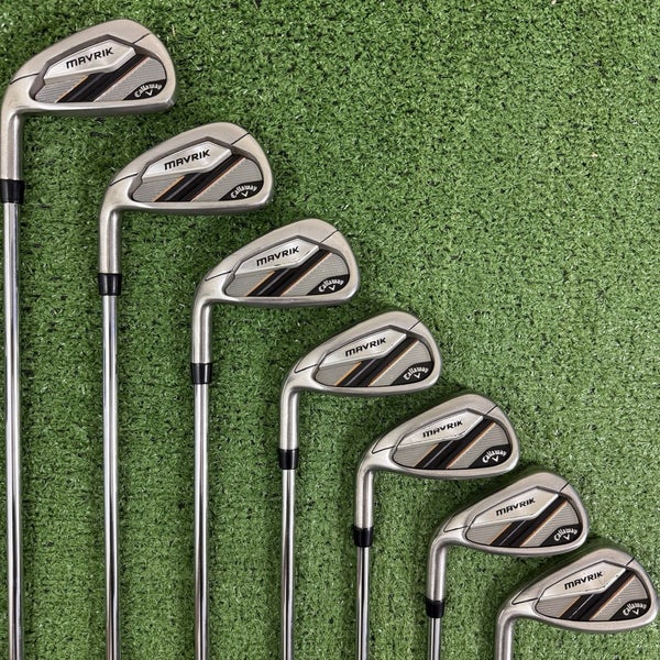 Callaway Mavrik Max Iron Set 5-PW AW Left Handed XP 95 R300 Regular -1/2 Short