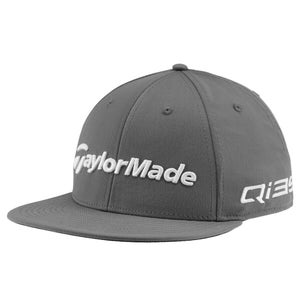 NEW 2025 TaylorMade Tour Flatbill Qi35/Tp5 Grey Snapback Golf Hat/Cap