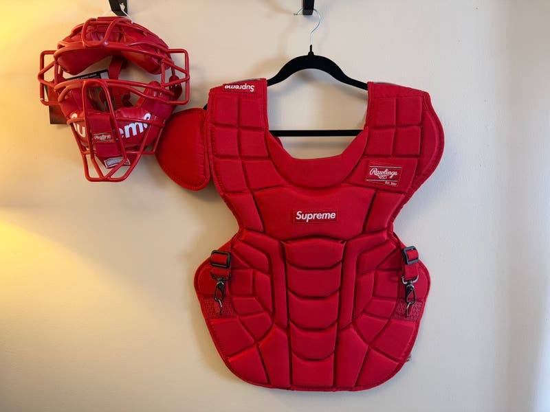 supreme Rawlings Catcher's Mask Red 未使用品】 Supreme × Rawlings