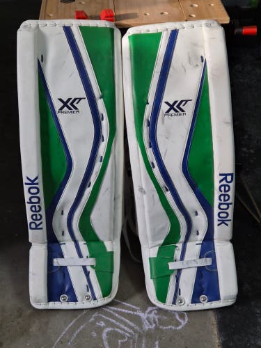 35" 2014 Reebok Premier XLT Pro Goalie Leg Pads (Used)