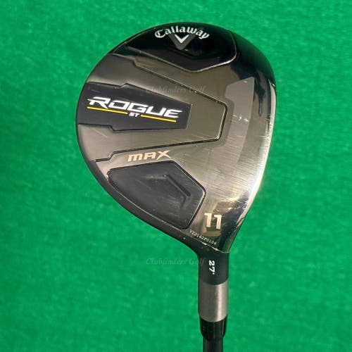 RARE Callaway Rogue ST MAX 27 Fairway Wood 11 Tensei 1K Black 75 Stiff w/ HC