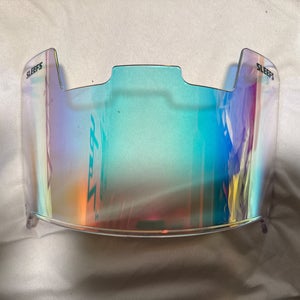 Sleefs used rainbow football visor