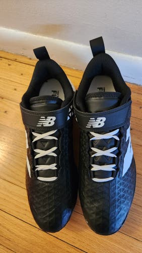Black Men's Size M 11.0 (W 12.0) Adult New Balance Low Top Metal (New)