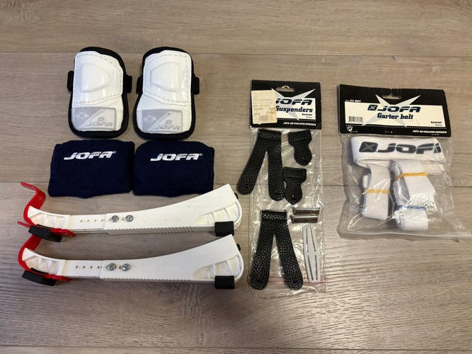 JOFA Pro Stock Accessories Lot - Slash Guards Wrist Pads Garter Skate Guards etc NHL SWEDEN