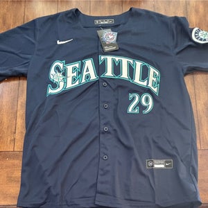 Seattle Mariners #29 Cal Raleigh Men's Stitched Away Jersey Adult XL NWT