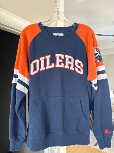 *Like new!* Vintage 90s Starter Edmonton Oilers NHL Crewneck Sweatshirt