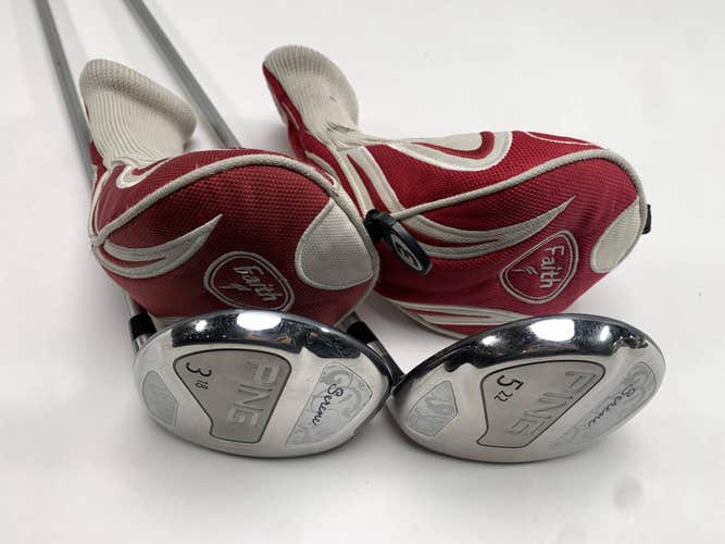 Ping Serene 3 & 5 Fairway Wood Set 18* 22* ULT210 Ladies Graphite Womens RH HC