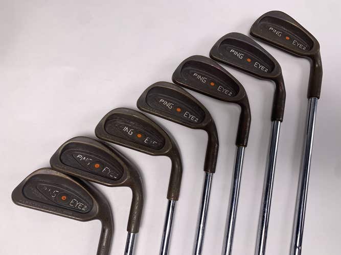 Ping Eye 2 Beryllium Copper Iron Set 3-9 Orange Dot ZZ-Lite Stiff Steel RH NO PW