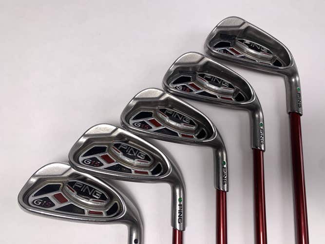 Ping G15 Iron Set 6-PW Green Dot 2* Up TFC 149 Regular Graphite Mens RH