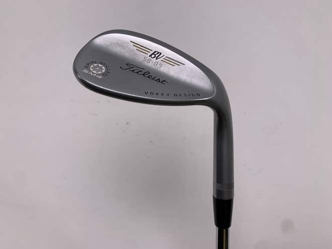 Titleist Vokey Spin Milled SM4 Chrome Lob Wedge LW 58* 9 Bounce Wedge RH