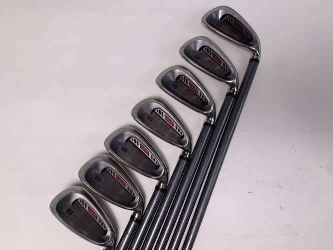 Wilson Deep Red Iron Set 4-PW+SW Tri-Ply Fat Shaft Ladies RH No 7 iron