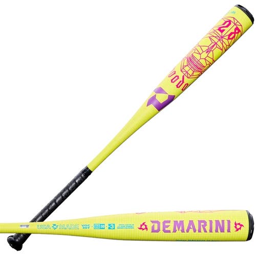 New 2026 DeMarini Voodoo One Solar Yellow Alloy BBCOR Certified Bat (-3) 32/29