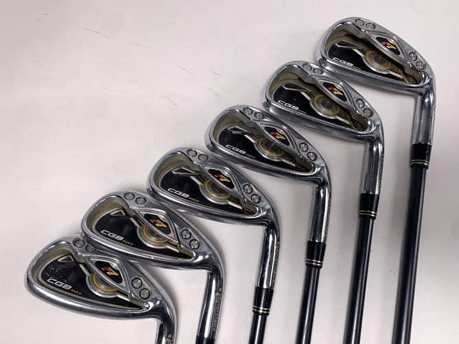 TaylorMade R7 CGB Max 2008 Iron Set 6-PW+GW+SW REAX 55g Regular RH No 8 iron