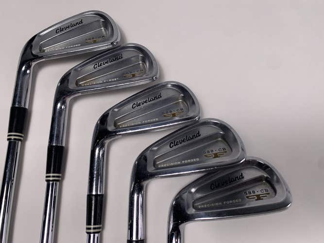 Cleveland 588 CB 2012 Iron Set 5-9 True Temper Dynamic Gold S300 Stiff LH -1''