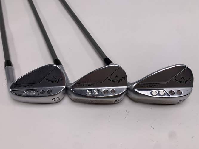 Callaway Jaws Raw Chrome Wedge Set 50* 10 | 54* 10 | 58* 10 Catalyst RH
