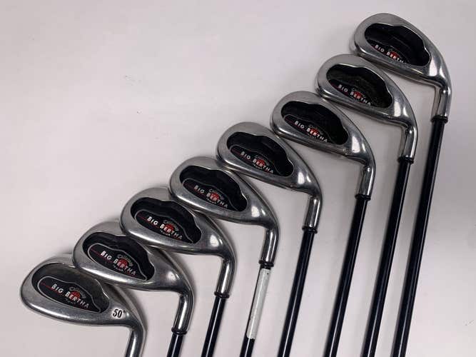Callaway Big Bertha 2004 Iron Set 4-PW+GW RCH 75i 75g Regular Graphite Mens RH