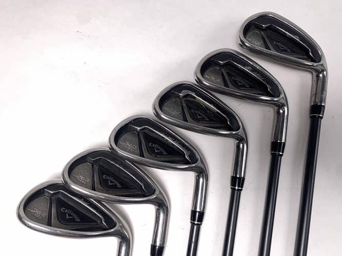 Callaway X2 Hot Iron Set 7-PW+SW+LW 55g Senior Graphite Mens RH