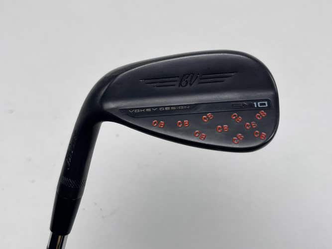 Titleist Vokey SM10 Jet Black Wedge 46* 10 F-Grind Hi Rev 2.0 125g Stiff LH
